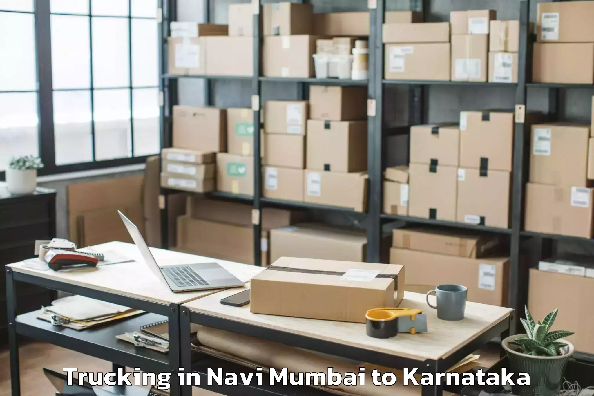 Book Your Navi Mumbai to Manvi Trucking Today